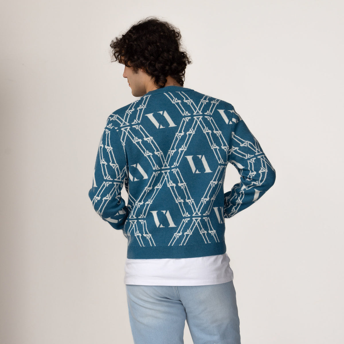VENCCI VV Cardigan Assinatura Monograma