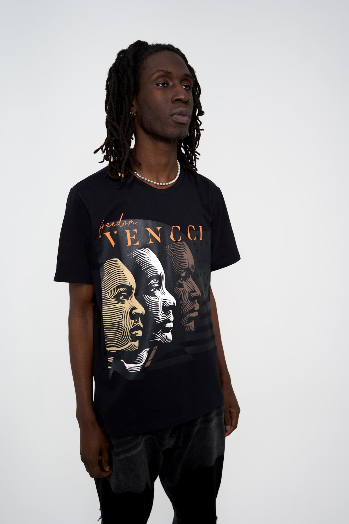 Camiseta VENCCI Freedom Penteada Algodão