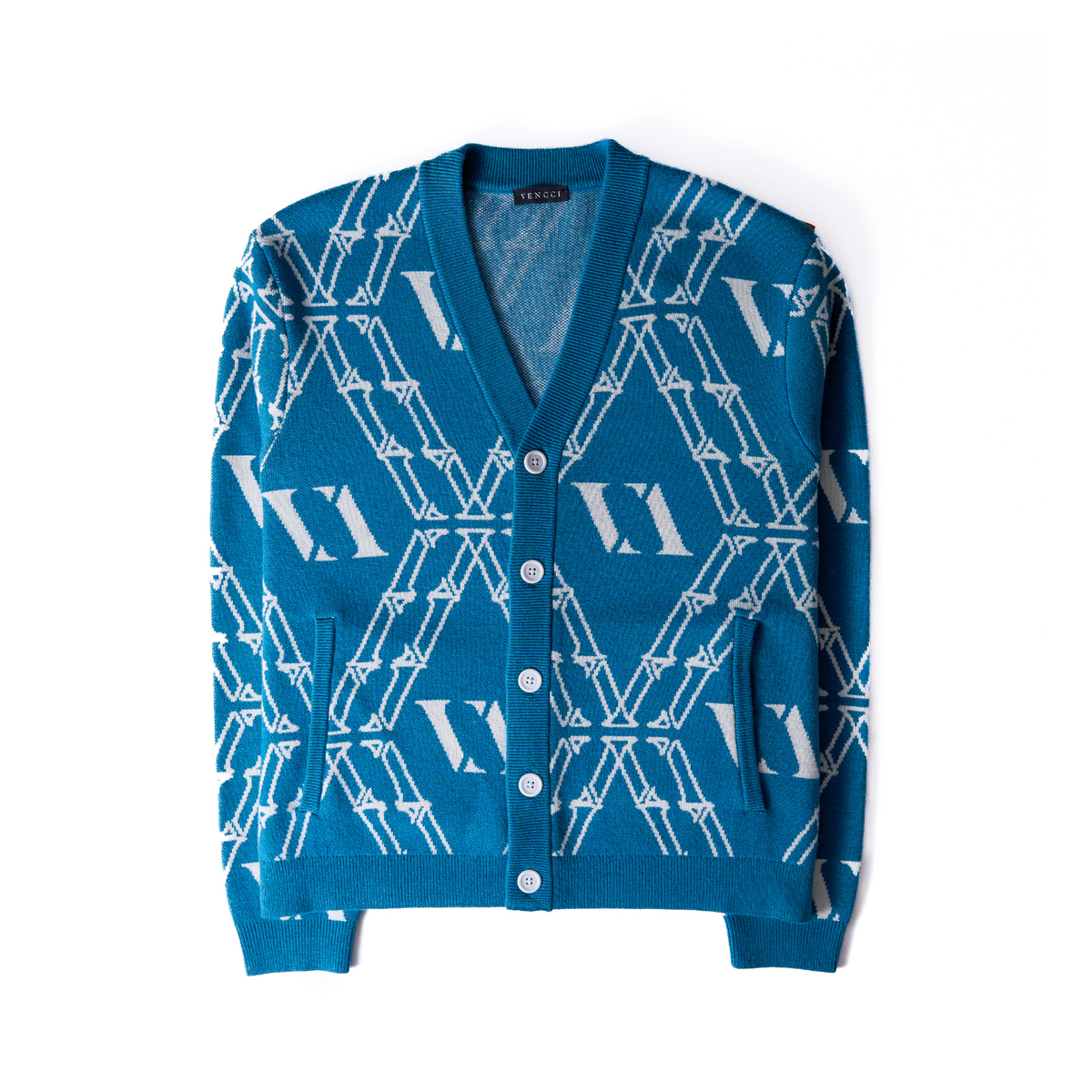 VENCCI VV Cardigan Assinatura Monograma