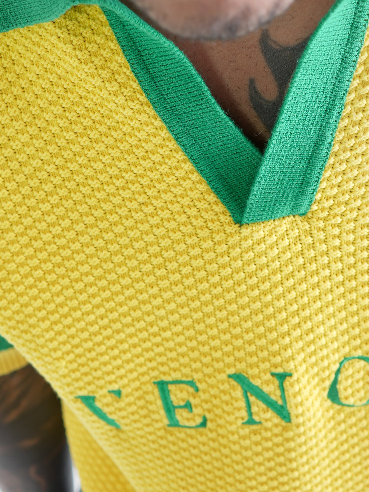 Vencci Carnival Heritage — Textured Knit Polo
