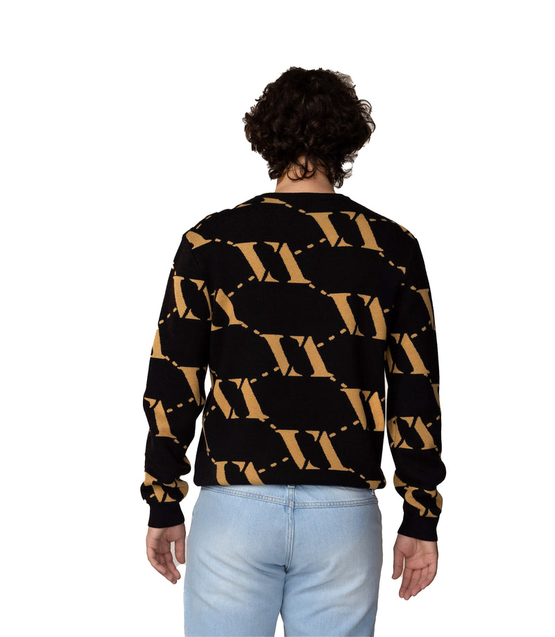 VENCCI VV HOUNDSTOOTH SWEATER