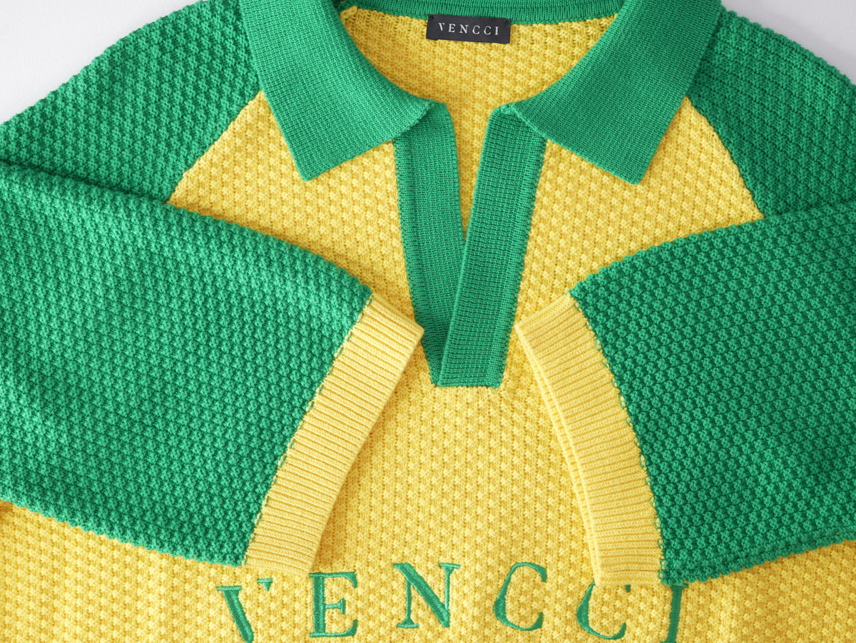 Vencci Carnival Heritage — Textured Knit Polo