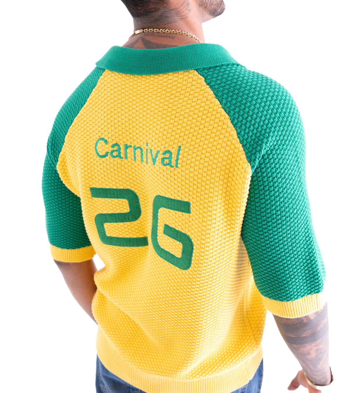 Vencci Carnival Heritage — Textured Knit Polo