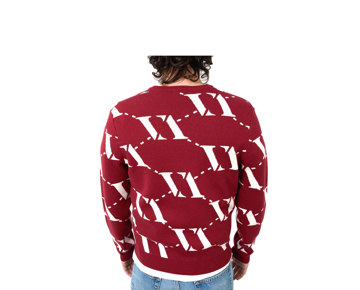 MERINO WOOL HOUNDSTOOTH SWEATER