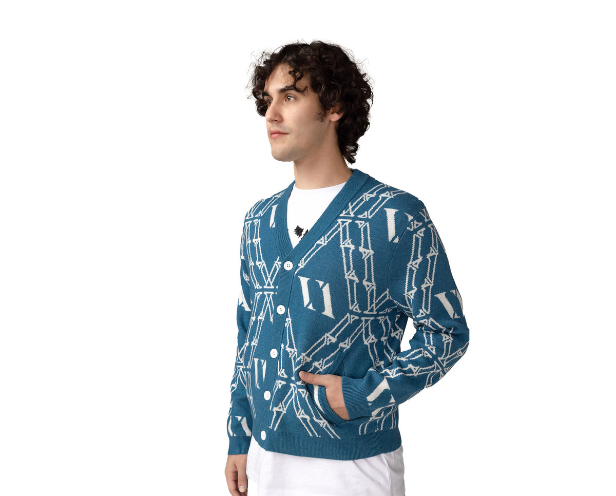 VV BLUE SIGNATURE CARDIGAN