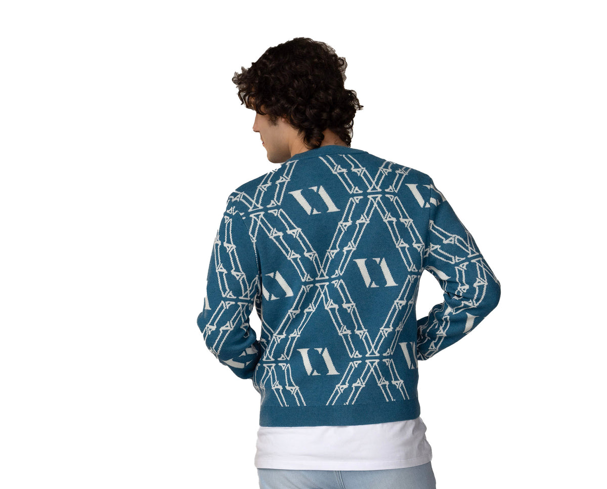 VV BLUE SIGNATURE CARDIGAN