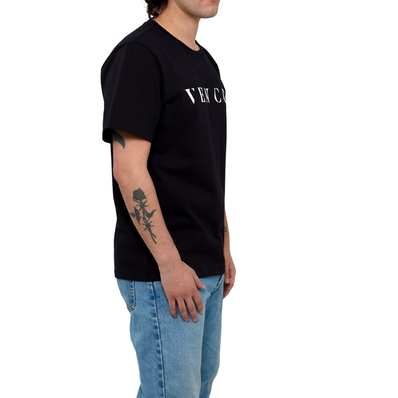 VENCCI BLACK CORE COMBED TEE