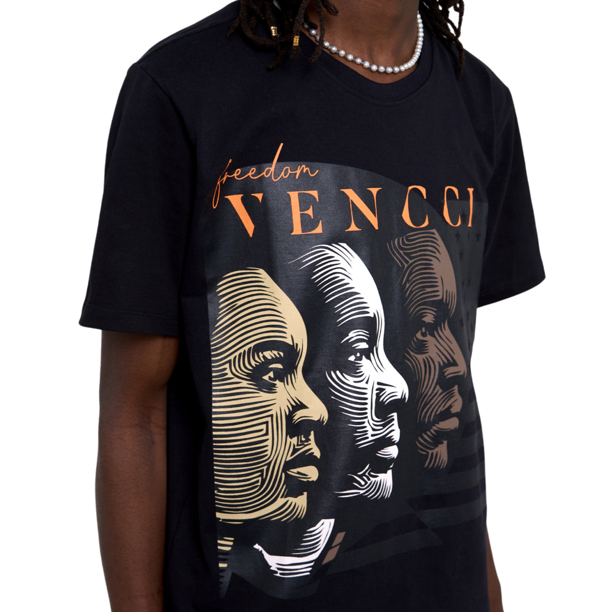 VENCCI FREEDOM COMBED COTTON TEE