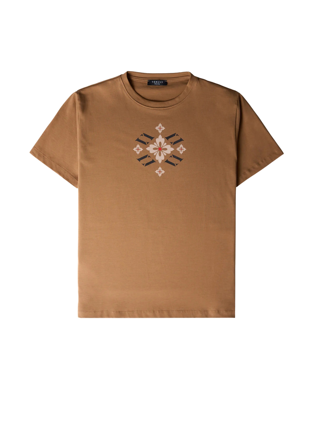 VENCCI FLORAL VV MONOGRAM TEE