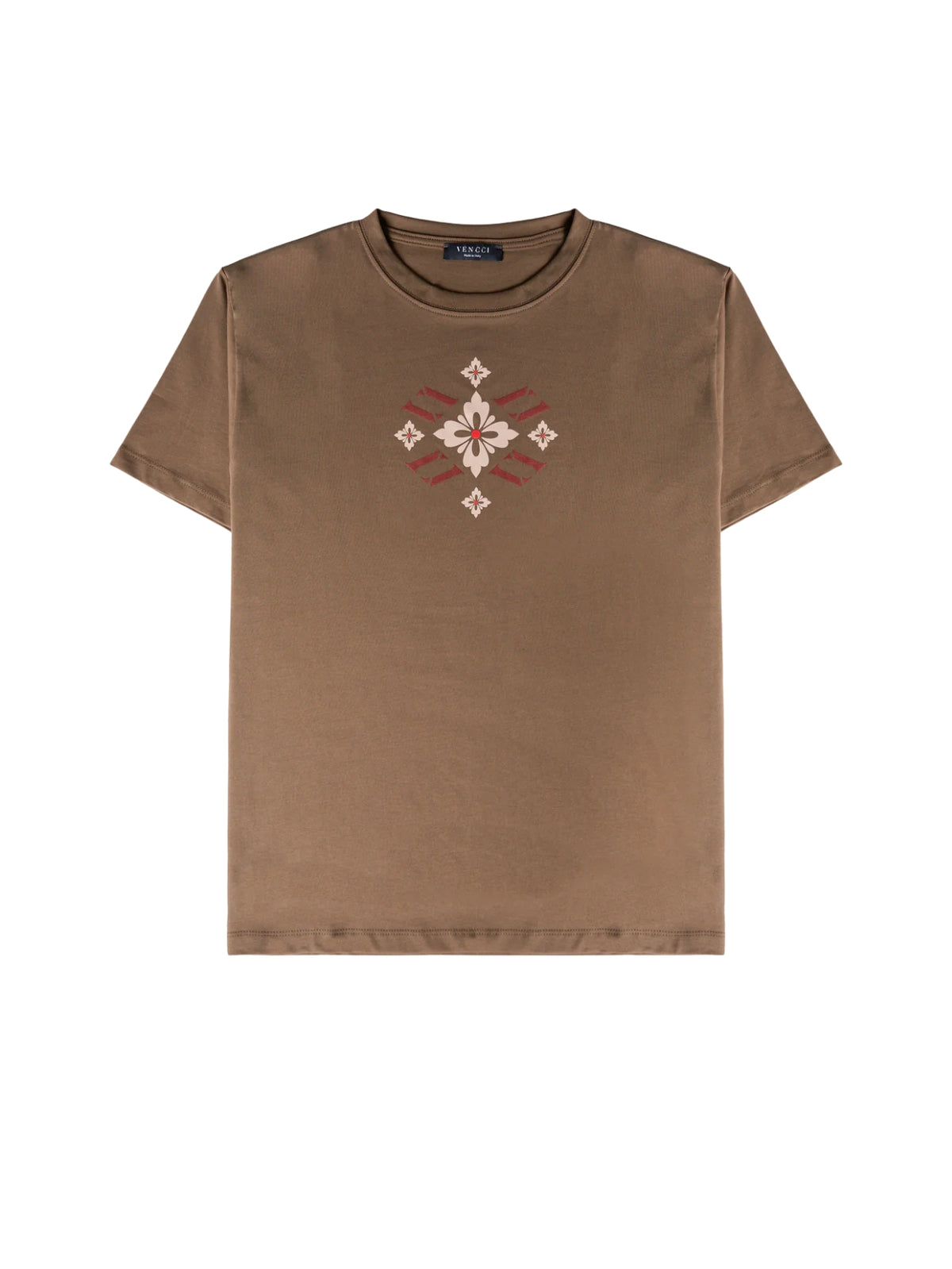 VENCCI FLORAL VV MONOGRAM TEE