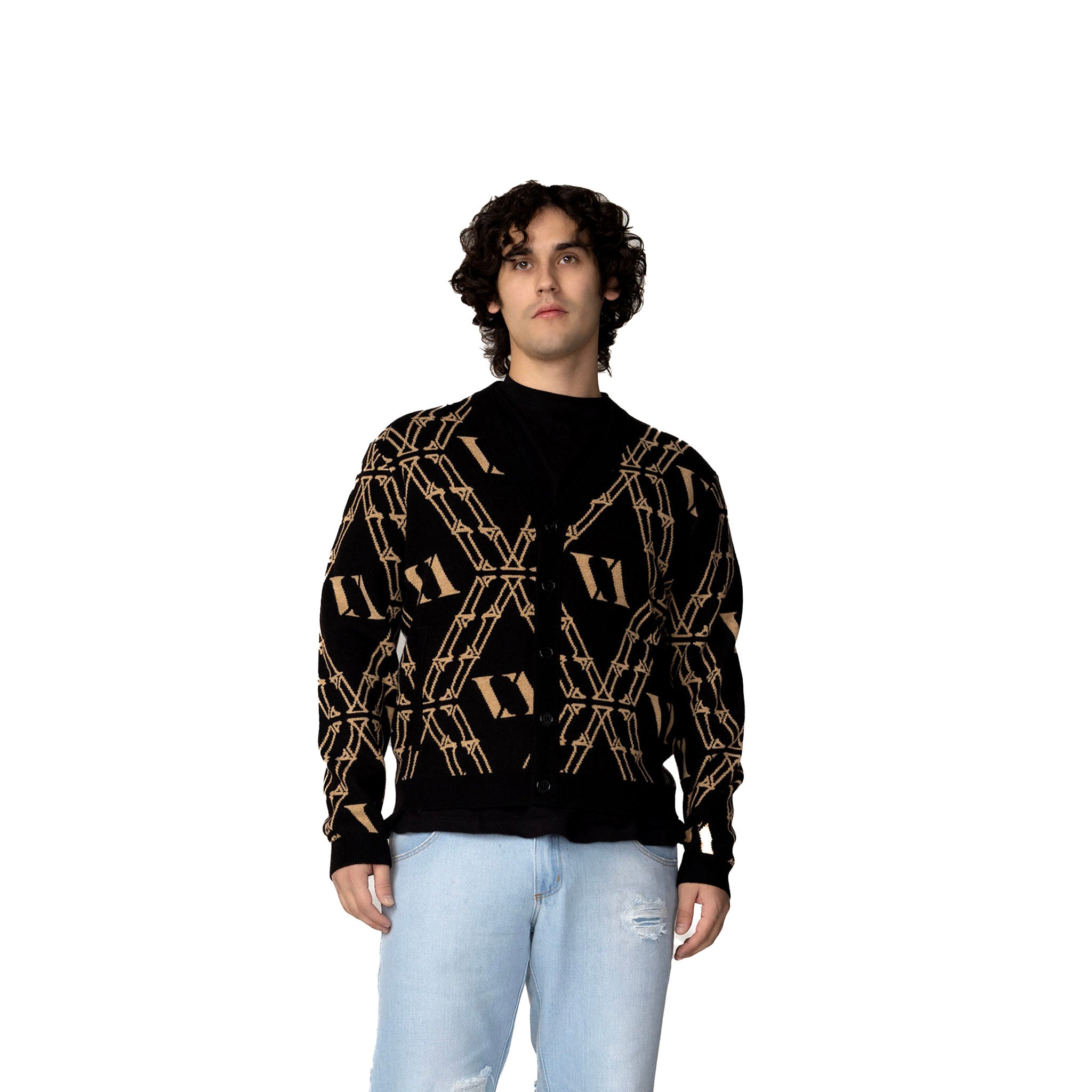 Vencci VV Signature Cardigan — Merino Wool Blend